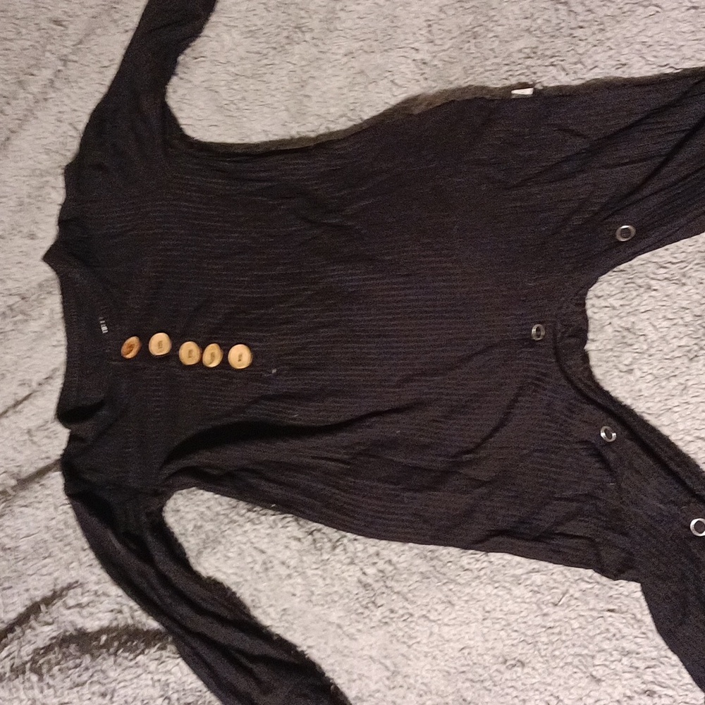Classic Black Ribbed Romper
